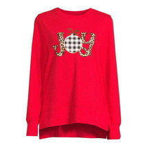 Women&#39;s Christmas Joy Long Sleeve Top, Winter Hacci Knit Sweater  Size X... - £15.52 GBP