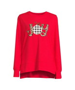 Women&#39;s Christmas Joy Long Sleeve Top, Winter Hacci Knit Sweater  Size X... - £15.65 GBP