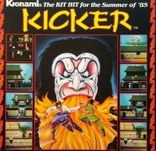 Kicker Arcade FLYER 1985 Original Video Game Art Promo Karate Fighting Retro - £21.90 GBP