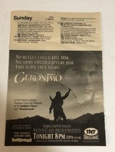 Geronimo Tv Guide Print Ad  Joseph Runningfox TPA18 - £3.74 GBP