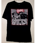 Korn Concert Shirt Family Values Vintage 2007 Evanescence Atreyu Trivium... - $164.99