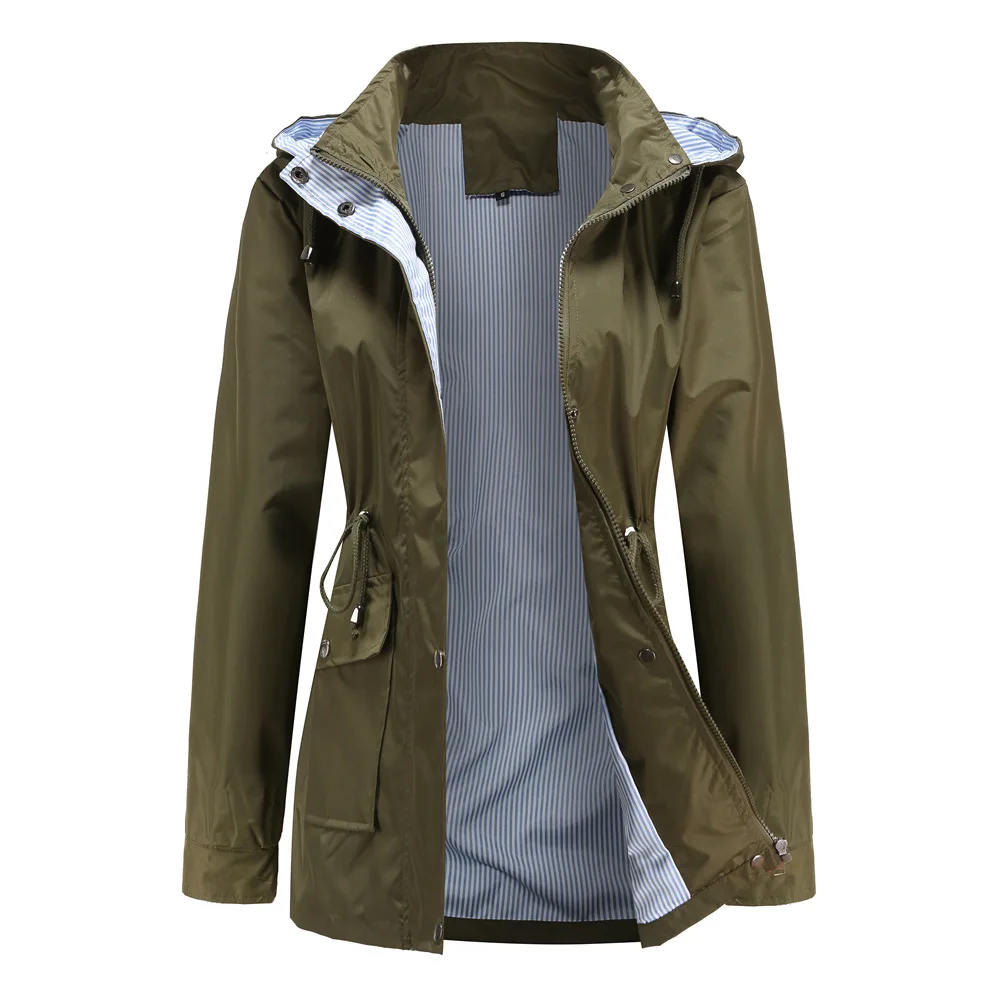 2021 Fashion New Autumn Woman Plus Size Short Trench Coat for  with A Hood Warm  - £237.22 GBP