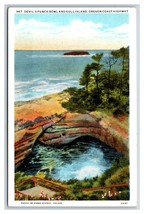 Devils Punch Bowl and Gull Island Oregon OR UNP WB Postcard Y9 - $3.91