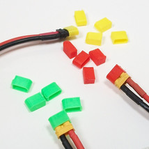 XT30 RC Battery Connector Cap Cover GREEN, RED, YELLOW Lots of 15 each - £9.43 GBP