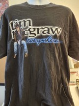 Tim Mcgraw Vintage 1997 Single Stitch Tour T-Shirt Large - £71.08 GBP