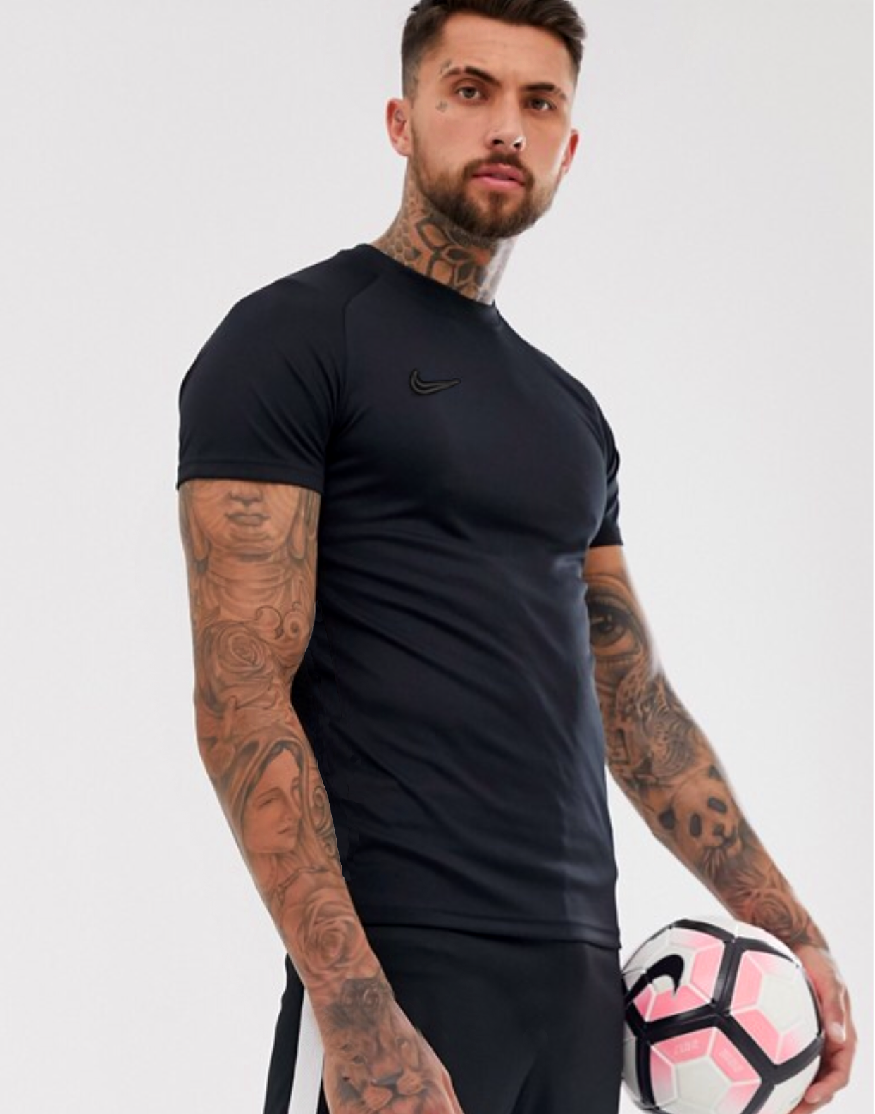 Nike Soccer Academy T-shirt. Black/Black. Men&#39;s Size Large. Standard Fit - $38.00