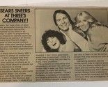 John Ritter vintage Half Page Article Sears Sneers At Three’s Company AR1 - $5.93