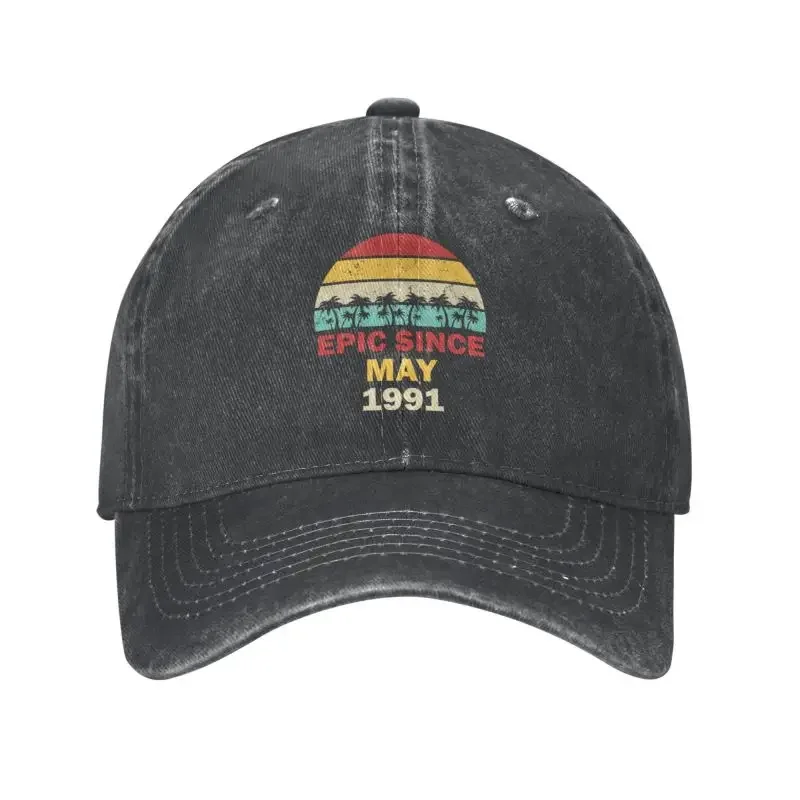 Since may 1991 shirt baseball cap women men personalized adjustable adult birthday gift thumb200