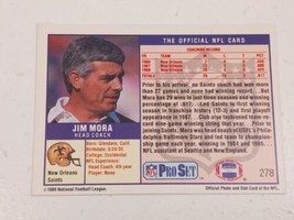 Jim Mora New Orleans Saints 1989 Pro Set Card #278 - £0.79 GBP