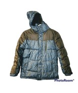 Boy&#39;s Blue Black Digital Camo Xersion Puffer Coat Medium 10/12 - £14.87 GBP