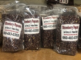 5 Bags -Strawberry Red Popcorn Kernels - Home Grown - Free Shipping - $45.00