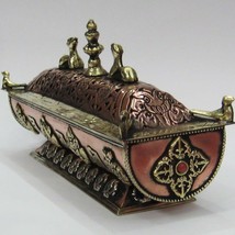 Tibetan Buddhist Artistic Temple Shaped Incense Burner 8&quot; - Nepal - £43.85 GBP