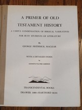 A Primer of Old Testament History, George Frederick Maclear - $223.09 MXN