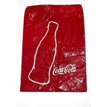 Coca Cola Shopping Bag Drawstring Plastic Red Bottle Everything Coca-Cola - $8.88