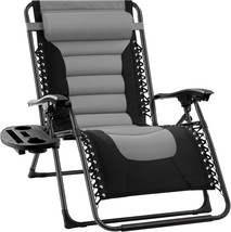 Best Choice Products Oversized Padded Zero Gravity Chair, Folding, Black... - £90.50 GBP