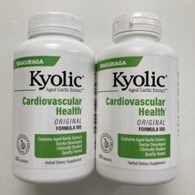 2 Pack - Kyolic Aged Garlic Extract Original Formula Cardiovascular, 200 Caps Ea - £27.64 GBP