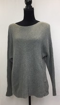 ANA A New Approach Women&#39;s Size XL Gray White Open Weave Long Sleeve Swe... - $12.96