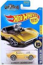 Hot Wheels - &#39;68 Corvette Gas Monkey Garage: &#39;17 HW Screen Time #99/365 *Gold* - £3.93 GBP