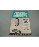 Vancouver Canucks 1965/66 WHL Hockey Program SIGNED Duke McNeill Evans - £37.73 GBP
