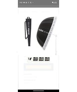Godox UB-165W 65in 165cm Parabolic Inner White Reflec Umbrella Studio Li... - $162.92 CAD