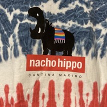 Nacho Hippo T-Shirt Tie Dye Cantina Bar Restaurant Myrtle Beach Hip Happ... - $14.84