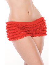 RUFFLE PANTY BOOTY SHORTS WITH BACK BOW DETAIL MULTIPLE SIZES - $19.99