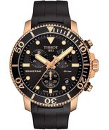 Tissot T1204173705100 Mens Seastar Black Dial Black Silicone Band Watch - £314.54 GBP