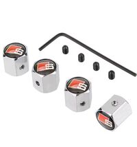 4PCS Metal Auto Wheel Tire Valve Stem Caps Cover for Audi SLine A3 A4 A5... - $12.59
