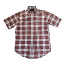 Ralph Lauren Blake Men&#39;s Medium Button Down Shirt Short Sleeve 100% Cotton - £15.34 GBP