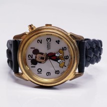 Mickey Mouse Disney Watch-Lorus by Seiko-Glow Light-Simple Classic 90s Vintage - £46.65 GBP