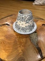 Yankee Candle Paisley Pattern Ceramic Cup with Saucer - $14.85