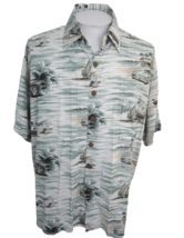 Kahala vintage Men Hawaiian camp shirt p2p 28 XL slim aloha luau tropical cars - £36.34 GBP