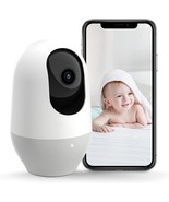 Nooie Baby Monitor, Wifi Pet Camera Indoor, 360-Degree Ip Camera, 1080P ... - £49.54 GBP