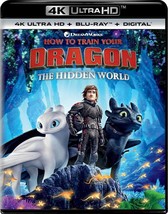 How To Train Your Dragon The Hidden World 4K UHD Blu-Ray &amp; Digital NEW Free Ship - £8.77 GBP