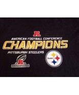 2010 Pittsburgh Steelers American Football Conference Champions T-Shirt XL - £13.23 GBP