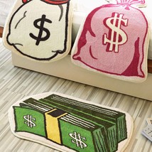 Cartoon money rug, creative dollars living room area rug, fluffy bathroo... - £48.27 GBP