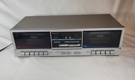 Sanyo Dual Cassette Deck Stereo Direct Dubbing RD-W40D Synchro Dubbing Dolby NR - £36.73 GBP