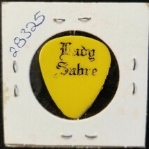 LADY SABRE - VINTAGE OLD STAGE USED CHRIS WARREN TOUR CONCERT GUITAR PICK - $20.00