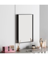 Black Rectangle Mirror Wall Mounted,Large Bathroom Mirror for Wall,Metal... - £56.11 GBP