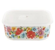 Pioneer Woman ~ Ceramic Food Storage Container ~ Breezy Blossom Pattern ... - £23.83 GBP