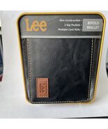 Lee Men Bifold Wallet Slim Construction Black - $19.49