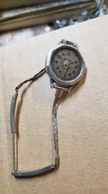 Antique RARE 1920&#39;s 10&#39;s Chronometer Metro Watch 6 Jewel w/ bracelet Gray Silver - £26.28 GBP