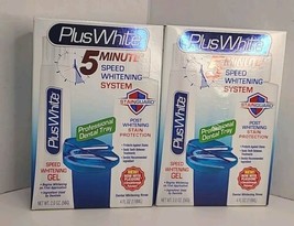 (2)Plus White 5 Minute Bleach Whitening Brightening Teeth Gel Kit System... - £23.29 GBP