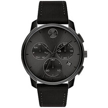 Movado Men&#39;s Bold Thin Black Dial Watch - 3600835 - $445.90