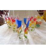 Vintage 1930&#39;s-1950&#39;s Depression Era Swanky Swigs 10oz Glasses Lot of 5 - €45,59 EUR