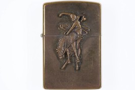 1993 Zippo bucking bronco Brass lighter - $108.90