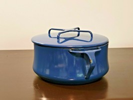 DANSK Blue Kobenstyle 2 Qt Casserole Dutch Oven Pot with Trivet Lid France PSJ - £43.38 GBP