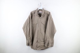 Vintage 90s CC Filson Mens XL Distressed Feather Cloth Collared Button S... - £55.35 GBP