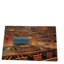 Postcard United Nations New York Trusteeship Council Chamber Chrome Unposted - £5.78 GBP