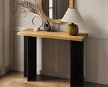 Fluted Console Table - Small Entry Table For Narrow Spaces - Living Room... - £267.89 GBP